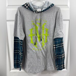 Disney haunted mansion Gray with Blue plaid Details